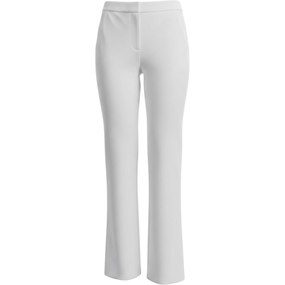 Zara Cream Ankle‎ Pants Women's Size S High Rise Slim Straight Crop Minimalist